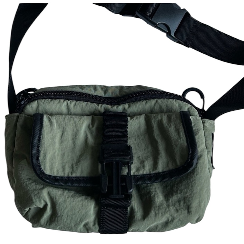 C&C California Khaki Crossbody Bag with Black Strap